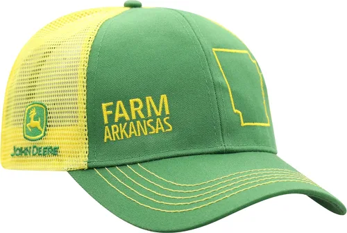 Miniatura 107 de John Deere Gorra de béisbol con logotipo y malla trasera con contraste, para hombre