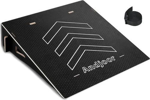 Rampa de salto para niños para patineta, bicicleta, scooter, BMX, auto RC y motocross, 25.2 pulgadas, color negro