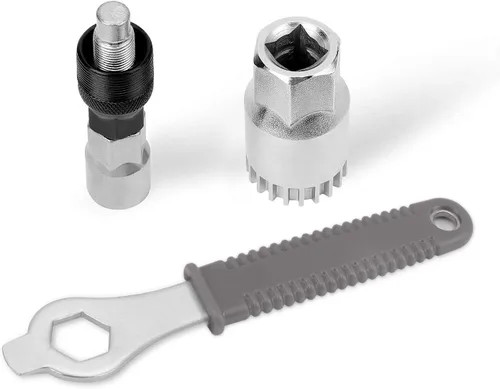 Miniatura 9 de Oumers Extractor de manivela de bicicleta/removedor de brazo y removedor de soporte inferior con llave inglesa/llave de 0.630 in. Kit