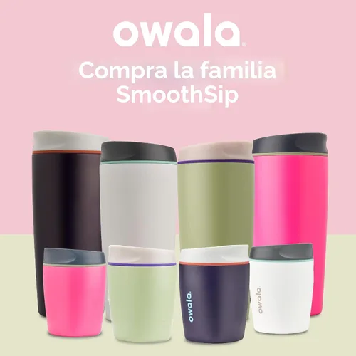Miniatura 6 de Owala SmoothSip Vaso Térmico de Café de Acero Inoxidable Aislado, Taza de Café Helado Reutilizable, Taza de Viaje para Café Caliente, Sin BPA, 20