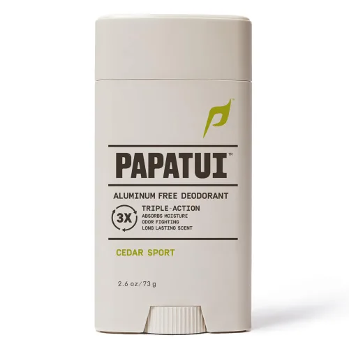 Miniatura 10 de PAPATUI by Dwayne Johnson Desodorante sin aluminio para hombres, protección de olores, absorción de humedad, fórmula nutritiva para la piel, Cedar