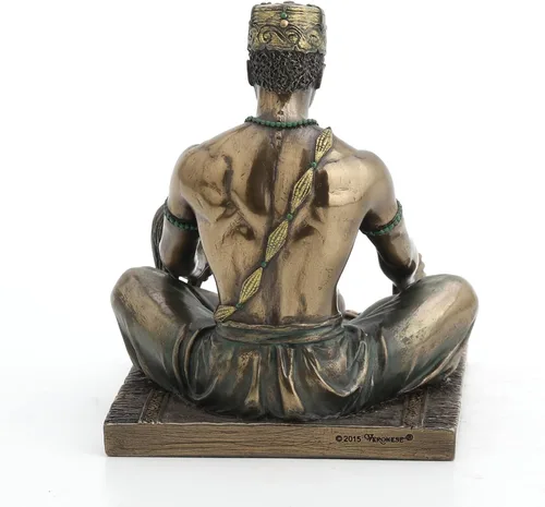 Miniatura 4 de Veronese Design - Estatua de dios africanos de 5 1/8 pulgadas de alto Orunla el Orisha de la Sabiduría, destino y profecía, acabado de bronce antiguo