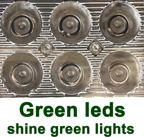 Miniatura 3 de Auxmotec Luces LED verdes de conducción de caza de 18 W, 4 pulgadas, barra de luz para todoterreno, camioneta, barco, tractor, pesca, caza