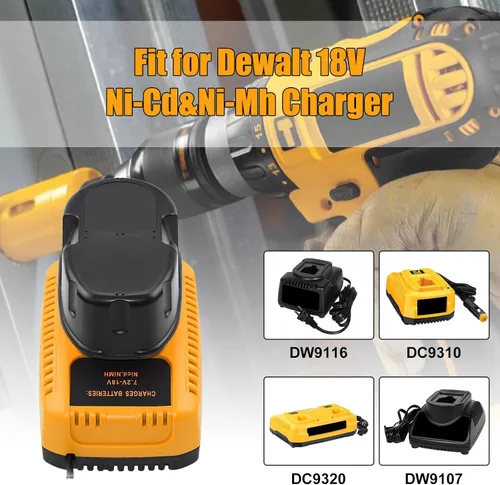 Miniatura 5 de Dosctt Paquete de 2 baterías de repuesto Ni-Mh DC9098 DC9098 DC9096 de 18 voltios compatibles con Dewalt batería de 18 V DW9096 DW9098 DW9099 DE9095