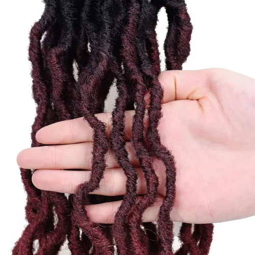 Miniatura 8 de Cabello de ganchillo de 14 pulgadas, 6 paquetes/lote de trenzas de ganchillo suaves gitanas, trenzas onduladas de ganchillo de 3 tonos, rizadas