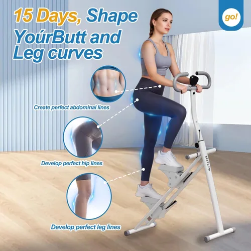 Miniatura 2 de Stair Stepper for Home, Upgraded 3-Level Adjustable Resistance& Incline, Extra-Wide Non-Slip Pedals, LCD Counter with Phone Holder, 350 lbs Capacity