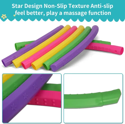 Miniatura 6 de Color Hoop - Size & Length Adjustable, Plastic Toys for Kids & Party Games, Gymnastics & Dog Agility Equipment, Christmas Wreath