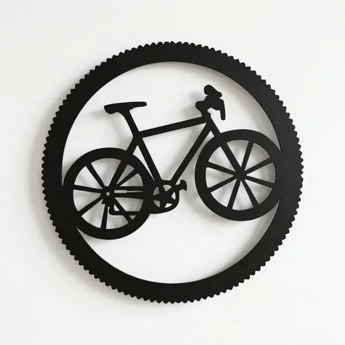 DEKADRON Arte de pared de bicicleta de metal, regalo de ciclista, arte de motociclista, arte de pared de bicicleta, decoración de pared de metal,