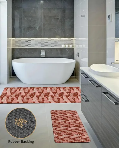 Miniatura 5 de Tapete de baño de Navidad para bañera, antideslizante, de secado rápido y absorbente, con tierra de diatomeas, para fregadero de cocina, lavable