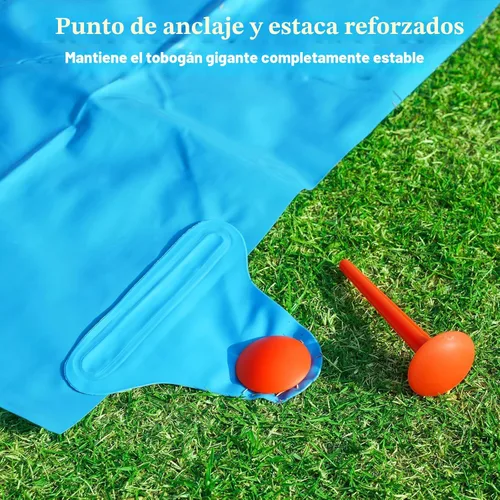 Miniatura 6 de Tobogán acuático antideslizante de 40 pies, gigante, antideslizante para niños, adolescentes y adultos, para verano, toboganes y toboganes