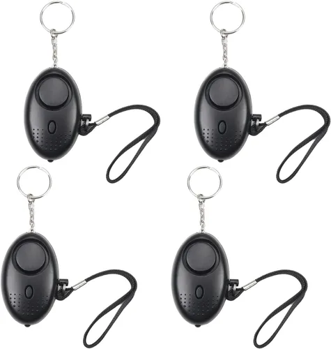 Miniatura 8 de Aicosineg 2 unidades de alarma personal con sonido seguro, alarma personal de seguridad de 120 dB, llavero de alarma de seguridad de emergencia