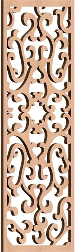 Miniatura 172 de Smithfield Paneles de pared decorativos de madera con calado, 13 3/8 pulgadas de ancho x 34 3/8 pulgadas de alto x 3/8 de alto, roble rojo rojo
