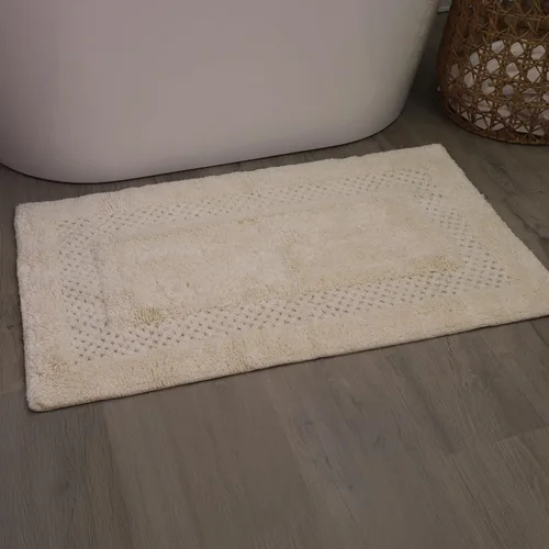 Miniatura 89 de Home Weavers Classy - Juego de alfombras de baño 100 % algodón, decoración de baño, lavable, extrasuave y absorbente, tapete de cocina, juego de Aqua