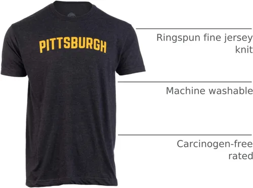 Miniatura 8 de Pittsburgh Camiseta clásica de estilo retro Pennsylvania PA City Pride para hombres y mujeres