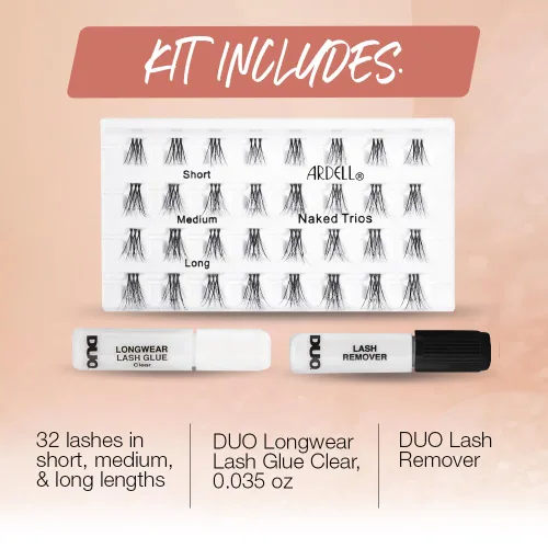 Miniatura 4 de Ardell Naked Lashes Trios Kit, 32 tríos, 1 paquete