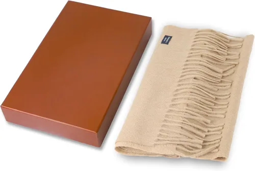 Miniatura 6 de Cashmere Scarf 100% Cashmere Fringed Edges Scarves large size Warm & Soft Colors Available in Solid