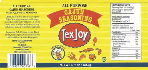 Miniatura 2 de TexJoy Condimento cajún multiusos 4.75 oz (paquete de 3)