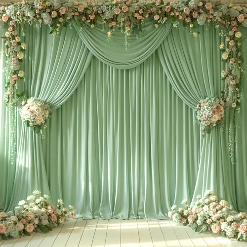 Miniatura 18 de Paneles de cortinas de fondo negras de 10 pies x 10 pies para fiestas, fiestas de cumpleaños, sin arrugas, cortinas de telón de fondo de tela