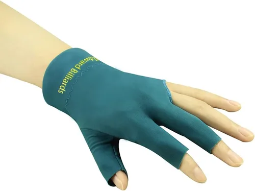 Miniatura 13 de Scott Edward Guantes de billar 10 piezas/set 3 dedos abiertos Guantes de billar Guantes de taco de piscina Spandex para mano izquierda o derecha