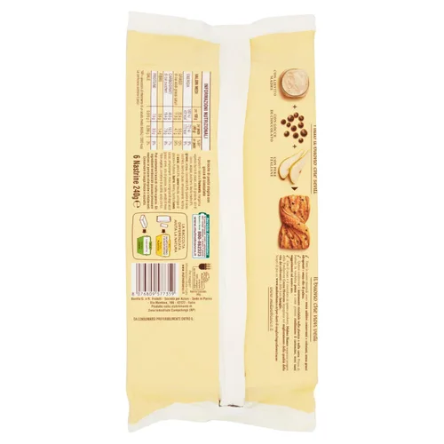 Miniatura 3 de Mulino Bianco Merendine Nastrine Cioccolato, al Delicato Gusto di Pera, Snack Dolce per la Merenda - 6 Merendine