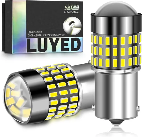 Miniatura 18 de 1156 Bombillas LED Ámbar Amarilla Luz de Señal de Giro 400% de Brillo 1141 1003 7506 Bombillas LED P21W Usadas para Luces Intermitentes Luz Trasera