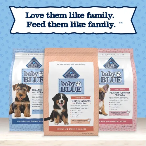 Miniatura 9 de Blue Buffalo Baby Blue - Alimento seco natural para cachorros de raza grande, fórmula de crecimiento saludable con DHA, receta de pollo y arroz