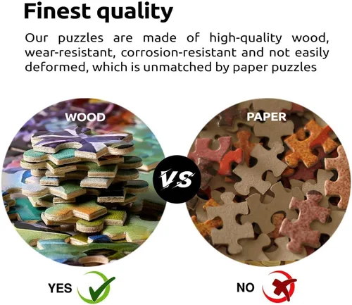 Miniatura 4 de Rompecabezas de 500 piezas para adultos, rompecabezas de madera de 500 piezas para adultos, rompecabezas de perros que juegan al póquer, Perros