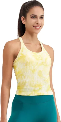 Miniatura 124 de sphinx cat - Camiseta corta de entrenamiento para mujer, camiseta sin mangas, acanalada, con espalda cruzada y brasier integrado