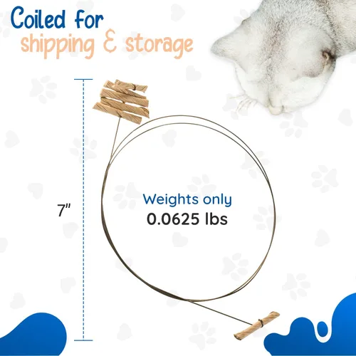 Miniatura 3 de Cat Dancer Juguete interactivo para gatos, diversión y fitness para tu amigo peludo, rollo de papel atractivo unido con alambre de acero flexible