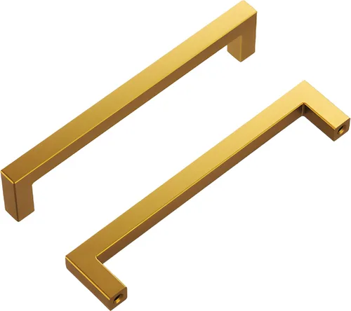 Miniatura 49 de Hickory Hardware - HH075326-BGB - Manija de la colección Skylight, 3 pulgadas de centro a centro, latón dorado cepillado.