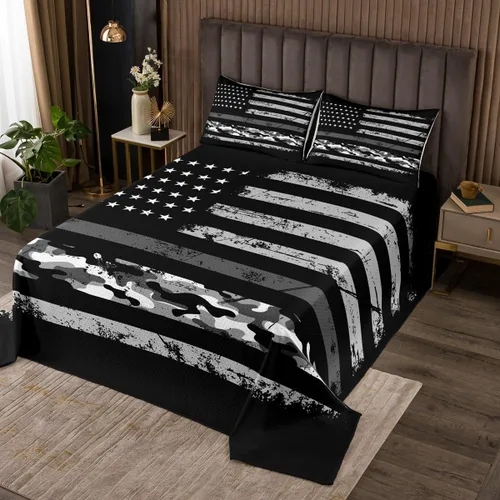 Miniatura 5 de Star Moon Mushroom Bedspread Queen Size Boho Sugar Skull Coverlet Set 3pcs for Kids Girls Boys Youth Bedroom Decor Exotic Plants Bedding Sets Purple