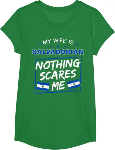 Miniatura 55 de Camiseta con la bandera de raíces salvadoreñas de El Salvador My Wife Is Salvadoran Roots, Negro
