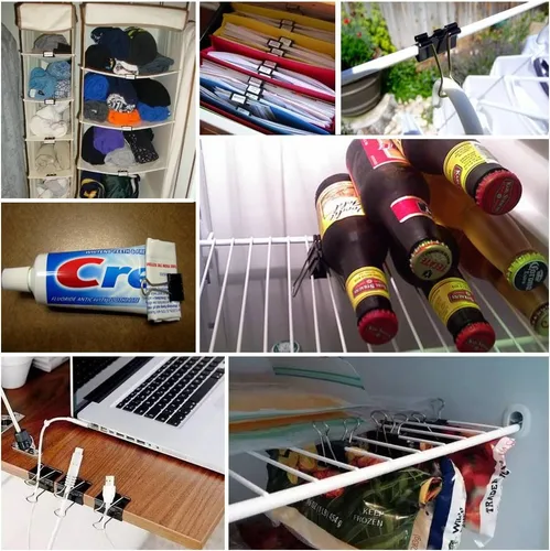 Miniatura 6 de Paquete de 48 clips grandes para carpeta de oficina y hogar de 1.6 pulgadas