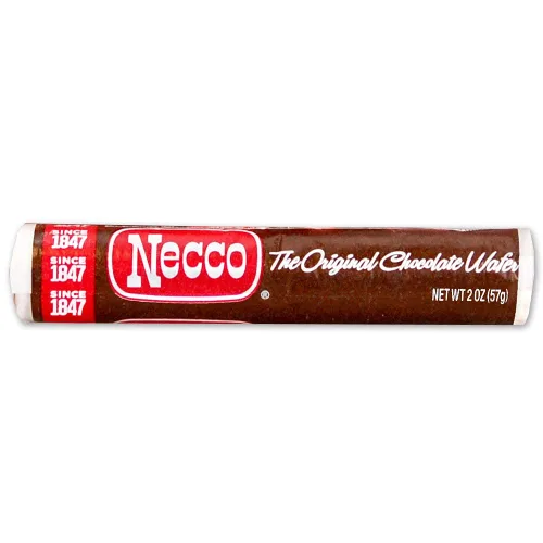 Miniatura 2 de Necco Wafers Original - Rollos de caramelo duro con sabor a chocolate, paquete de 6 rollos, 2.02 onzas