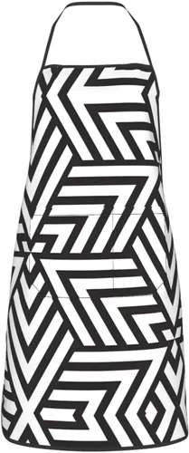 Miniatura 2 de printidea Printed kitchen apron, unisex housework supermarket hotel barbecue apron, 28.3 * 20.4 inch household cleaning apron