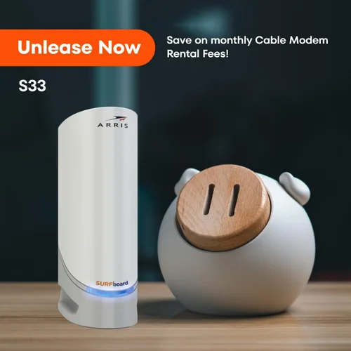Miniatura 3 de ARRIS SURFboard S33 DOCSIS 3.1 - Módem de cable Multi-Gig Puertos Ethernet de 2.5Gbps + 1Gbps Funciona con Xfinity, Cox, Spectrum Para planes