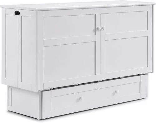 Miniatura 11 de Night & Day Furniture MUR-CLV-QEN-CH y MND-GMF-TRI-QEN MUR-CLV CH y MND-GMF-TRI-QEN - Cama Murphy con colchón, tamaño Queen, color chocolate
