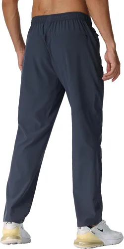 Miniatura 4 de Rapoo Pantalones de senderismo ligeros para hombre, de secado rápido, elásticos, para correr, entrenar y casual