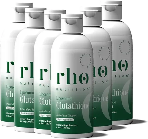 Miniatura 10 de Rho Nutrition Glutatión liposomal: suplemento líquido de glutatión de ultra alta absorción, apoya la desintoxicación natural, el sistema