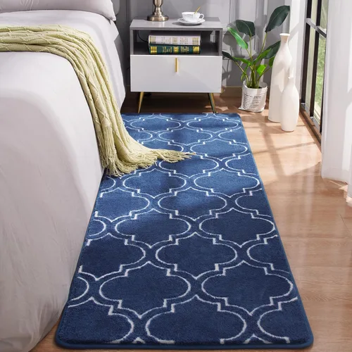 Miniatura 20 de Chicrug Alfombras Modernas de 2x8 Pies para Dormitorio y Sala de Estar, Alfombra de Pasillo de Espuma Viscoelástica de Pelo Bajo para Entrada