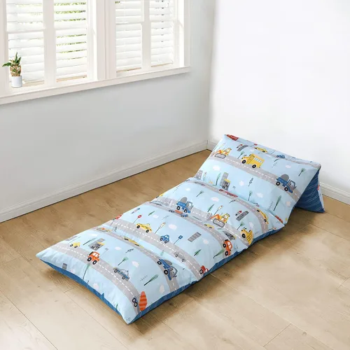 Miniatura 13 de Boston Linen Co. - Funda de almohada para niños, funda de cama de dinosaurio Rawr para niños, tumbona para leer, descansar y juegos, tamaño King