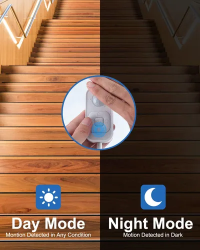 Miniatura 6 de Tira de luces LED con sensor de movimiento - Iluminación debajo del gabinete con adaptador de corriente, 6 niveles ajustables de brillo y Blanco frío