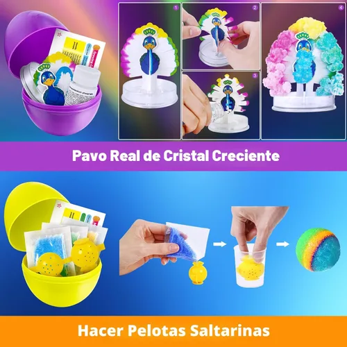 Miniatura 3 de UNGLINGA 4 huevos sorpresa para cesta de Pascua, 6 experimentos científicos para niños, juguetes de Pascua, idea de regalo para niños y niñas