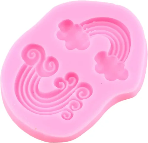 Miniatura 5 de Moldes de silicona con diseño de unicornios arcoíris, orejas de cuerno, moldes de fondant para decoración de pasteles, decoración de cupcakes