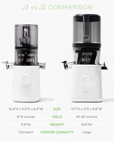 Miniatura 3 de Nama J2 Exprimidor de prensa en frío – Autoalimentación para funcionamiento manos libres con tolva de boca ancha para carga de recetas enteras