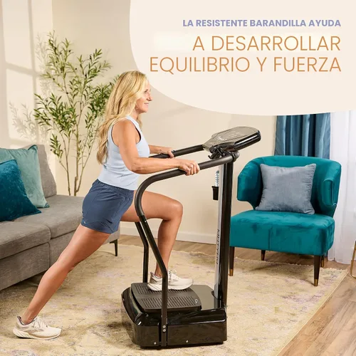 Miniatura 2 de LifePro Máquina de Ejercicio con Plataforma de Vibración Rhythm con Asas para Soporte de Equilibrio – Plataforma Vibratoria para Drenaje Linfático