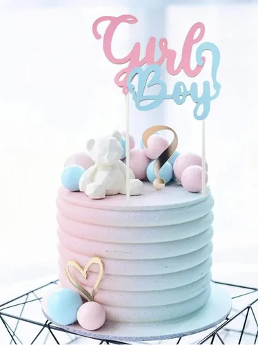 Miniatura 2 de Decoración para tartas (HBD + mariposas moradas)