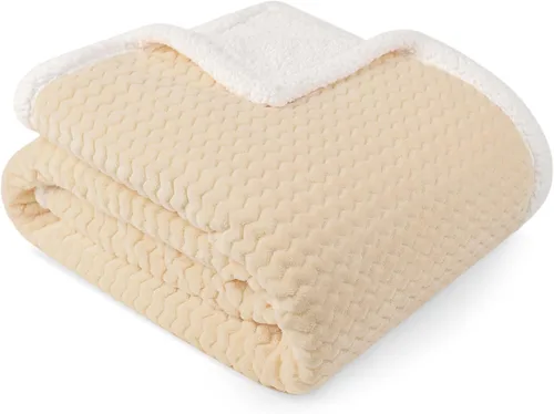 Miniatura 28 de PAVILIA Manta Sherpa de Cuadros Buffalo Gris Claro para Sofá, Manta de Forro Polar Suave Gris Claro a Cuadros, Manta de Franela Suave y Mullida