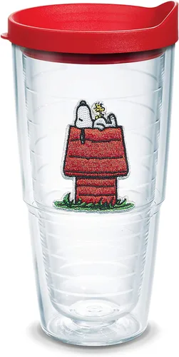 Miniatura 19 de Tervis Colección Best Buddies de Peanuts Snoopy Casa de Woodstock Hecho en Estados Unidos Vaso de viaje aislado de doble pared mantiene las bebidas