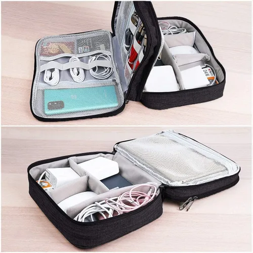 Miniatura 5 de Organizador de electrónica, Jelly Comb accesorios electrónicos organizador de cables bolsa impermeable de almacenamiento de cables de viaje